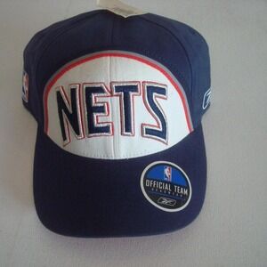 NEW JERSEY NETS REEBOK OSFA HAT CAP VINTAGE Y2K 00S F4